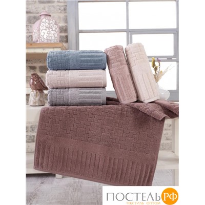 Набор полотенец Карвен Lux Cotton "PIANO" махра 30*50/50*90/70*140 HS 1709 v4 mavi/индиго