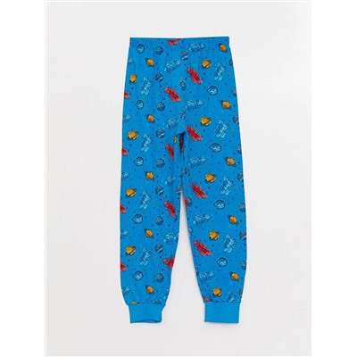 LCW Kids                                            
                                            Bisiklet Yaka Baskılı Kısa Kollu Erkek Çocuk Pijama Takımı