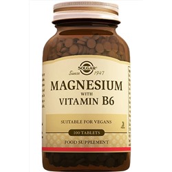 Solgar Magnesium With Vitamin B6 100 Tablet (magnesyum Magnezyum) Skt:07-2024 hızlıgeldi143