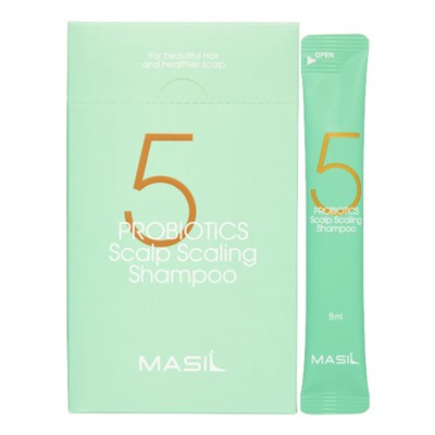 MASIL 5 PROBIOTICS SCALP SCALING SHAMPOO Шампунь для глубокого очищения кожи головы 8мл*20