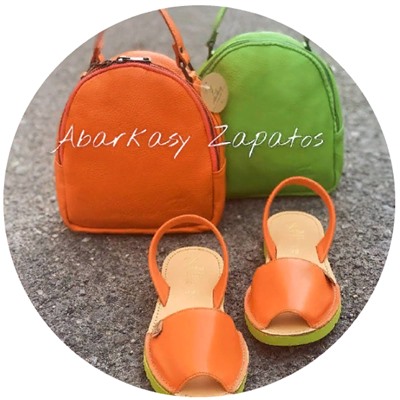 AB.ZAPATOS · 3201 naranja+AB.Z · Pelle · mochila NAPA (630) Naranja-PISTACHO