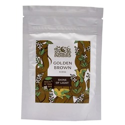 INDIBIRD Henna for hair Golden brown Хна для волос Золотисто-коричневая 100% натуральная 50г
