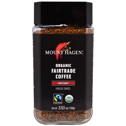Mount Hagen, Органический кофе (товар справедливой торговли), растворимый, сублимированный, 3,53 унции (100 г)