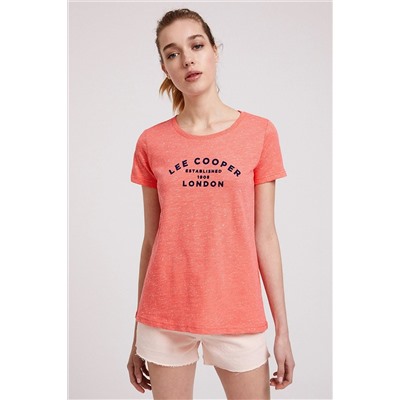 Lee Cooper Kadın London O Yaka T-Shirt K.Somon 202 LCF 242015