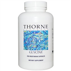 Thorne Research, Глицин, 250 капсул на растительной основе