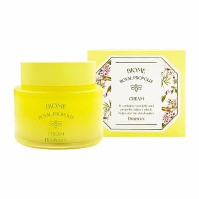 DEOPROCE BIOME ROYAL PROPOLIS CREAM Антивозрастной крем для лица с экстрактами маточного молочка и прополиса 80мл