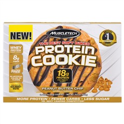 Muscletech, Лучшее сухое протеиновое печенье, печенье-капля арахисовое масло, 6 штук, 3.25 унций (92 г) каждое