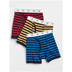 Kids Stripe Boxer Briefs (3-Pack)