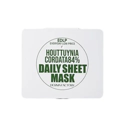 Derma Factory Houttuynia Cordata 84% DAILY SHEET MASK Тканевые маски для лица с экстрактом цветка хауттюйнии 340мл