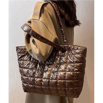 KEYON | Coffee Quilted Tote