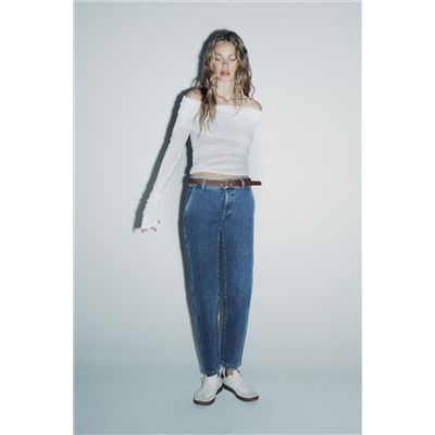 Z1975 HIGH-WAIST BELTED CHINO JEANS