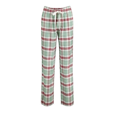 Pantalón pijama cuadros algodón verde
