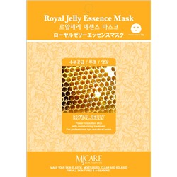 MJCARE ROYAL JELLY ESSENCE MASK Тканевая маска для лица с экстрактом маточного молочка 23г