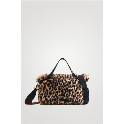 Bolso de mano pelo animal print