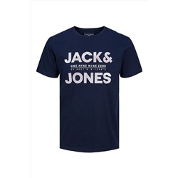 Jack & Jones Jack Jones Star Erkek Tişört 12212912 12212912-Navy Blaze
