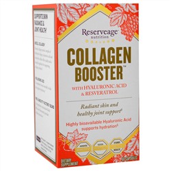 ReserveAge Nutrition, Collagen Booster, с гиалуроновой кислотой и ресвератролом, 60 капсул