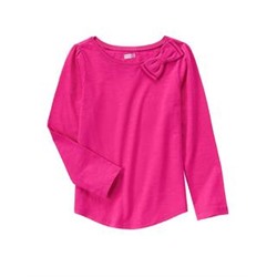 Блузка из "Закупки в США" Bow Tee, розового цвета в наличии