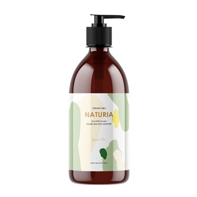 [NATURIA] Гель для душа ЗЕЛЕНЫЙ ЧАЙ Creamy Milk Body Wash - Green tea, 750 мл