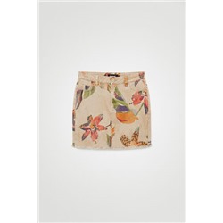 Minifalda de camuflaje floral