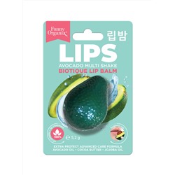 [FUNNY ORGANIX] Бальзам для губ защитный AVOCADO MULTI SHAKE Biotique Lip Balm, 5,2 г