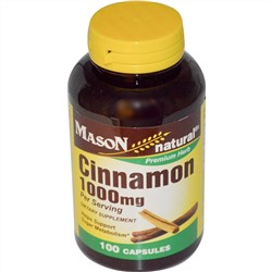 Mason Naturals, Корица, 1000 мг, 100 капсул