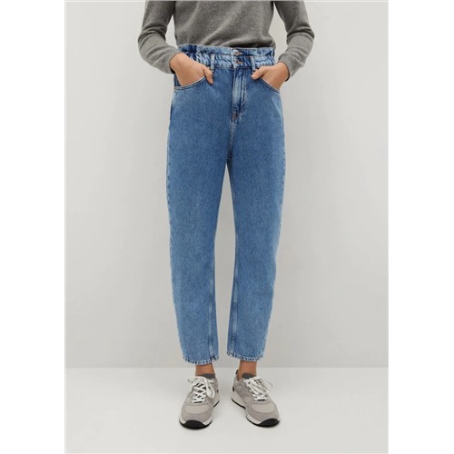 Jeans baggy cintura elástica -  Mujer | MANGO OUTLET España Размер 34