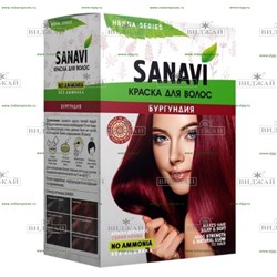 Краска для волос тон Бургундия "Sanavi"