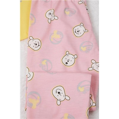 Pijakids Sarı Ayıcık Baskılı Yazılı Kız Çocuk Pijama Takımı 16926, Pijakids                                            
                                            Sarı Ayıcık Baskılı Yazılı Kız Çocuk Pijama Takımı 16926