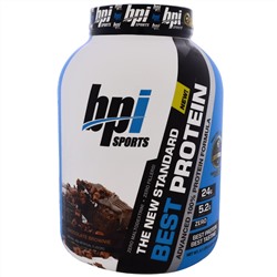 BPI Sports, Лучший протеин, передовая формула 100%-ного протеина, шоколадное брауни, 5,1 фунта (2329 г)