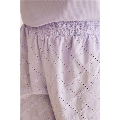 Pijama bordado suizo Capri lila