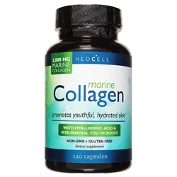 NeoCell Marine Collagen + Hyaluronic Acid, Capsules120ea