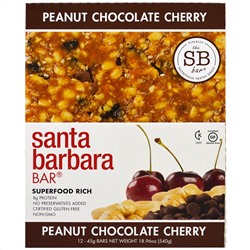 Santa Barbara Bar, Peanut Chocolate Cherry, 12 Bars, 18.96 oz (540 g)