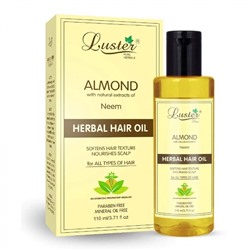 Luster Almond Herbal Hair Oil Миндальное масло для волос с нимом 110мл