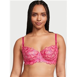 DREAM ANGELS Wicked Shimmer Heart Embroidery Unlined Balconette Bra