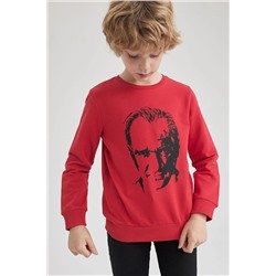 Defacto Erkek Çocuk Atatürk Baskılı Sweatshirt Z7680A623SP