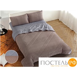 Y400-75 код1175, Комплект постельного белья с одеялом De Verano, 200x220, 50x70 (2 шт), Микросатин, ПВХ упаковка