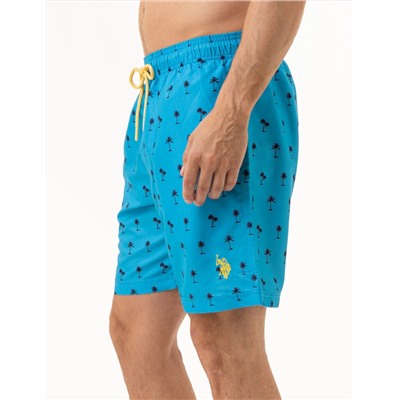 7 PALM TREE PRINT SWIM TRUNKS