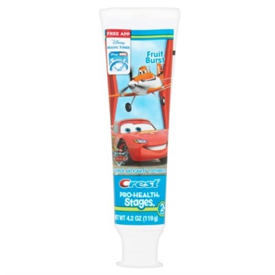 Crest Pro-Health Stages Kids Toothpaste featuring Disney Pixar Cars and Planes with Disney MagicTimer App by Oral-B, 4.2 oz
