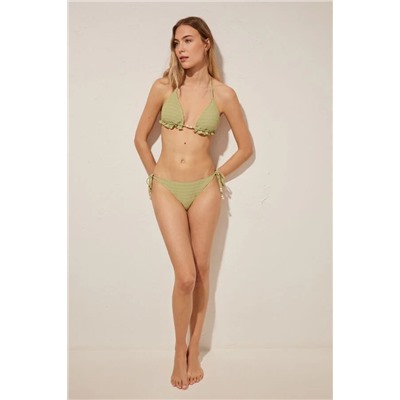 Braga bikini textura verde