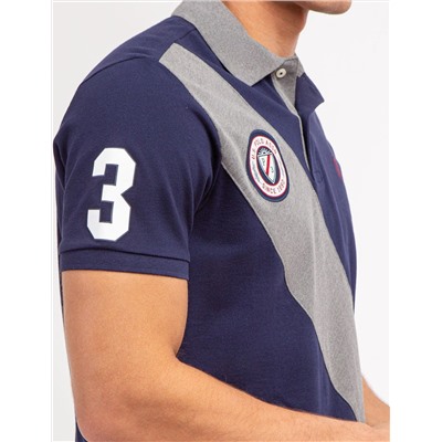 COLORBLOCK PIQUE SASH POLO SHIRT