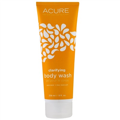 Acure Organics, Очищающее средство для тела, чистая мята + сирень, стволовые клетки, 8 ж. унц. (235 мл)