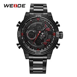 WEIDE Men's Multi-Functional Analog Digital Watches 3ATM Waterproof Wrist Band Outdoor Sports Watch