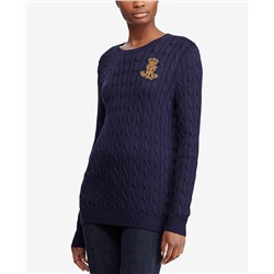 Lauren Ralph Lauren Crest Cable-Knit Sweater