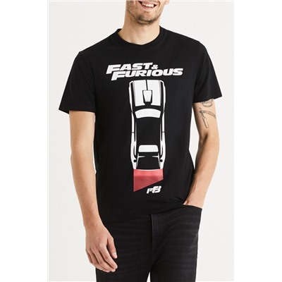 Camiseta Fast & Furious Negro