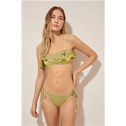 Braga bikini clásica reversible verde