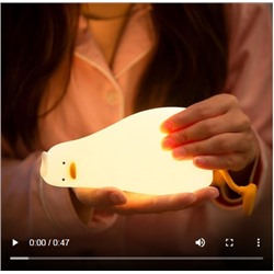 Веселая плоская утка, вращающаяся утка, силиконовый ночник, креативный силиконовый светодиодный ночник, зарядка, забавный держатель для телефона