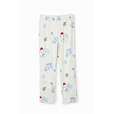 Pantalón pijama corazones