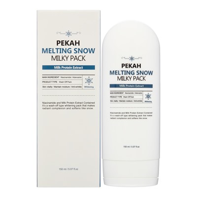 PEKAH Melting Snow Milky Pack Омолаживающая маска с молочными протеинами,150мл