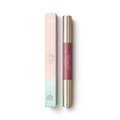 beauty essentials 2-in-1 long lasting matte lipstick & pencil