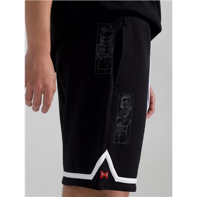 UNISEX LEE AND DRAGON BALL Z ANDROID SWEAT SHORT IN BLACK